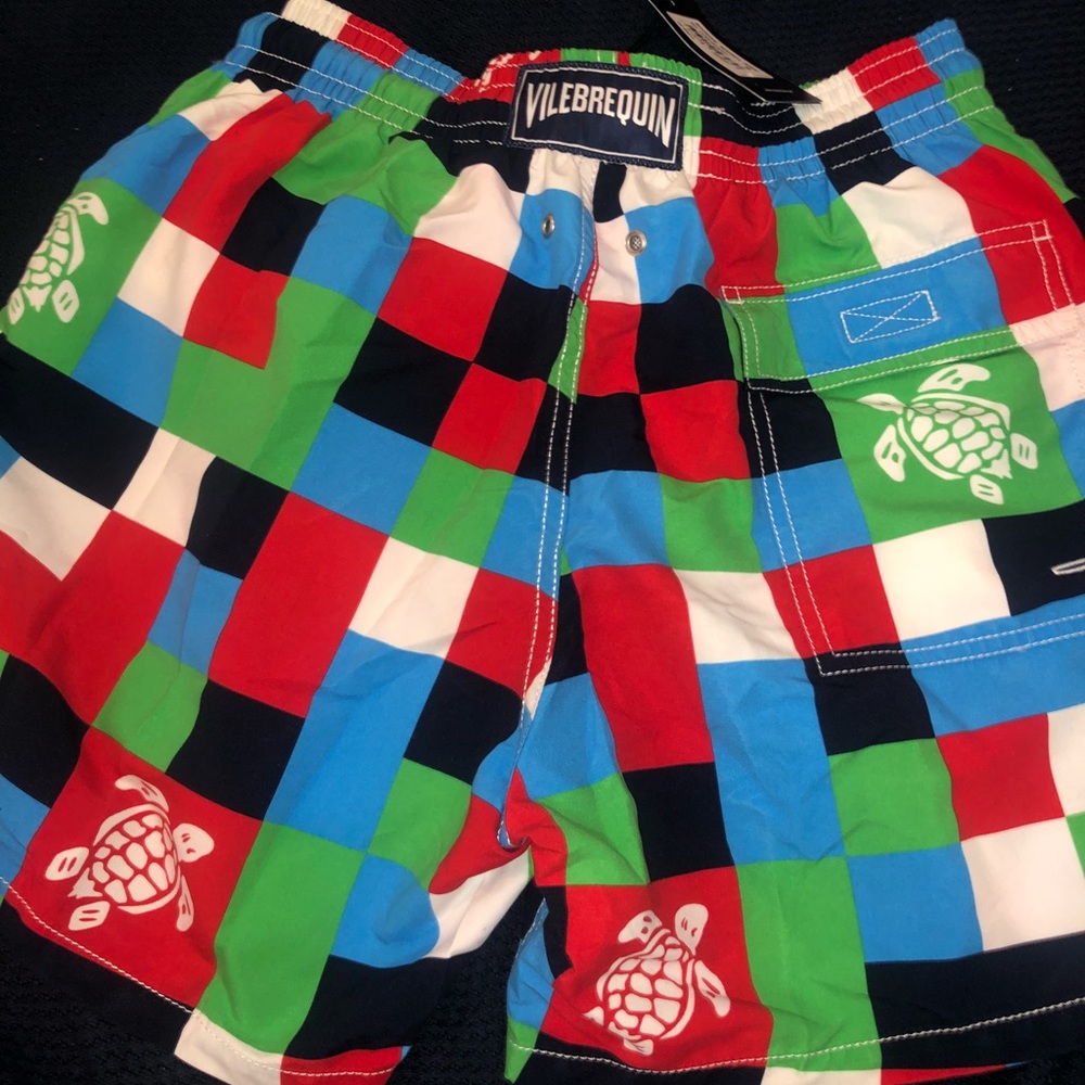 Vilebrequin Multicoloured Checked Swim Shorts M - Picture 4 of 6